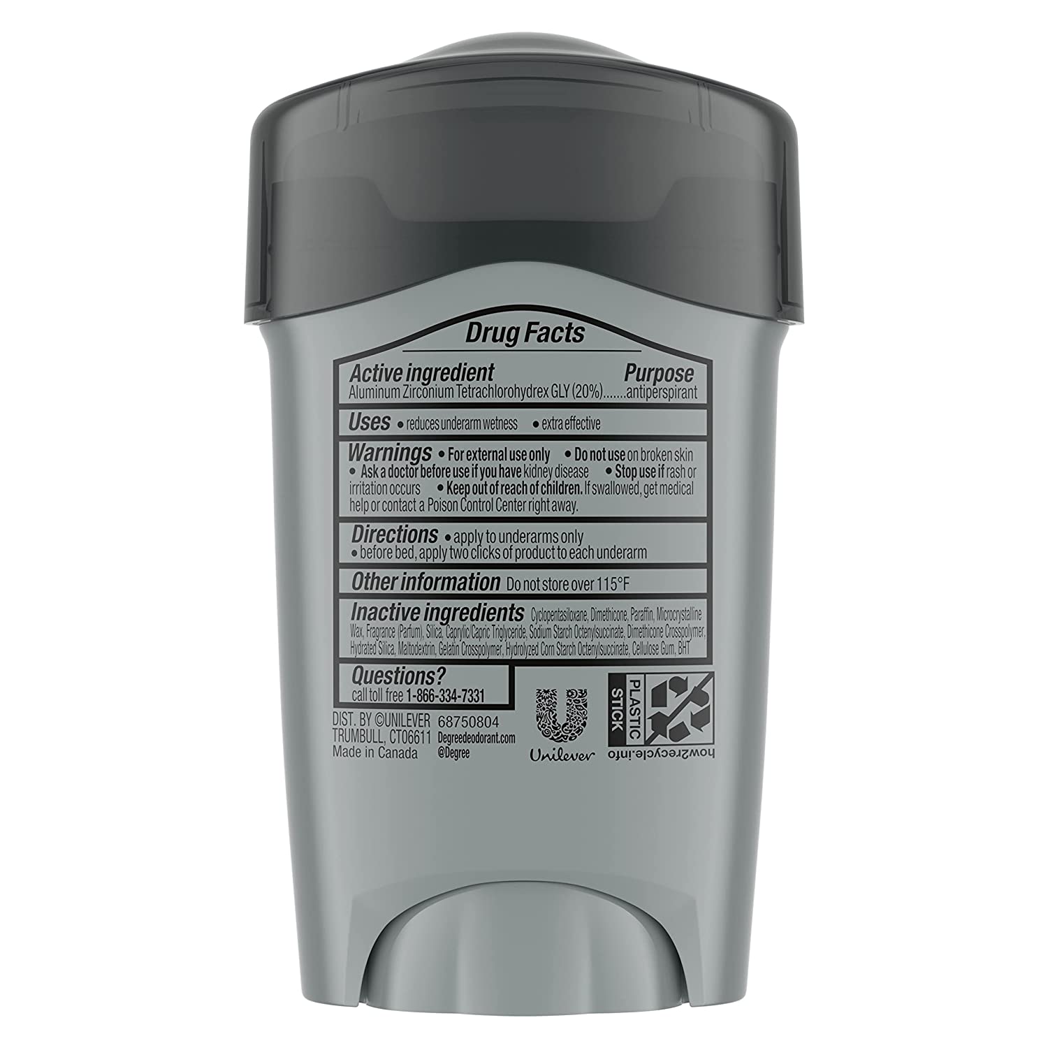 Degree Men Antiperspirant Deodorant Sport Strength, Pack of 2, 72-Hour Sweat & Odor Protection Prescription-Strength Antiperspirant For Men with MotionSense Technology 1.7 oz - Image 2